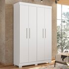 Guarda Roupa Solteiro 4 Portas 3 Gavetas Flórida 100% Mdf Bra