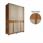 Guarda Roupa Solteiro 4 Portas 3 Gavetas Jazz