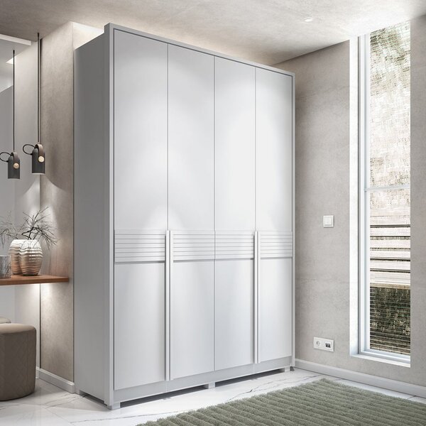 Guarda Roupa Solteiro 4 Portas 3 Gavetas Jazz