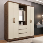 Guarda Roupa Solteiro 4 Portas 3 Gavetas Master Top Imop Móve