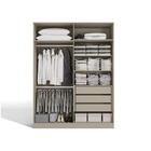 Guarda-roupa Solteiro 4 Portas 3 Gavetas Modulado Conect L564