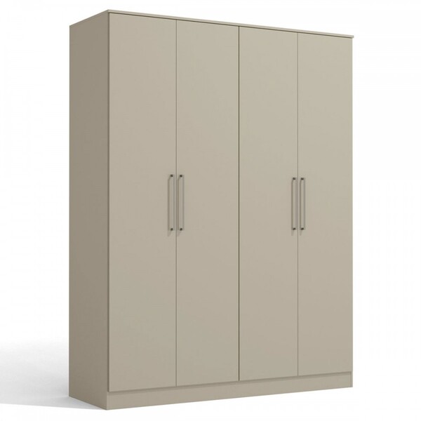 Guarda-roupa Solteiro 4 Portas 3 Gavetas Modulado Conect L564