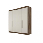 Guarda Roupa Solteiro 4 Portas 3 Gavetas - Nantes-braúna/off