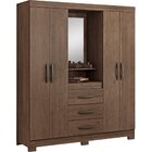 Guarda Roupa Solteiro 4 Portas 3 Gavetas Nt5015 Notável Móveis