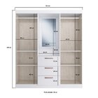 Guarda Roupa Solteiro 4 Portas 3 Gavetas Panamá  Off White/no