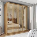 Guarda Roupa Solteiro 4 Portas 3 Gavetas Reflecta Suburban  E