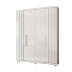 Guarda Roupa Solteiro 4 Portas 3 Gavetas Ripado California Mo