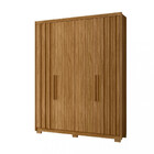 Guarda Roupa Solteiro 4 Portas 3 Gavetas Ripado California Mo