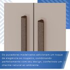 Guarda-roupa Solteiro 4 Portas 3 Gavetas Roma Espresso Móveis