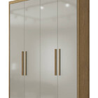 Guarda Roupa Solteiro 4 Portas 3 Gavetas - Sevilha-cumaru/fen