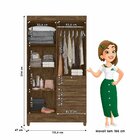 Guarda-roupa Solteiro 4 Portas 4 Gavetas E 1 Com Chave 2 Espe