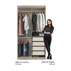 Guarda Roupa Solteiro 4 Portas 4 Gavetas Espelho Solares Made