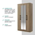 Guarda Roupa Solteiro 4 Portas 4 Gavetas Espelho Solares Made