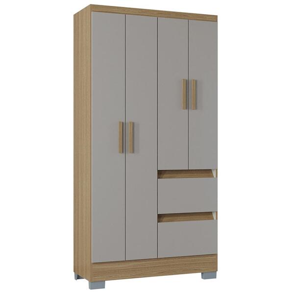 Guarda Roupa Solteiro 4 Portas 91 Cm 948 Poqq