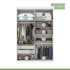 Guarda-roupa Solteiro 4 Portas Alonzo Branco