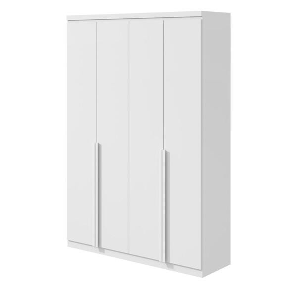 Guarda-roupa Solteiro 4 Portas Alonzo Branco
