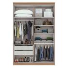 Guarda-roupa Solteiro 4 Portas Alonzo Carvalho/off White