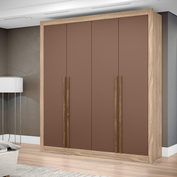 Guarda Roupa Solteiro 4 Portas Cannes Maxel Móveis