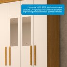 Guarda-roupa Solteiro 4 Portas Com Espelho 100% Mdf 110cm Pap