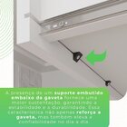 Guarda-roupa Solteiro 4 Portas Com Espelho 2 Gavetas Estrela