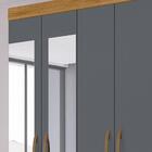 Guarda Roupa Solteiro 4 Portas Com Espelho 8523 Moval