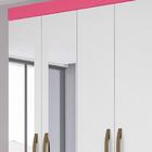 Guarda Roupa Solteiro 4 Portas Com Espelho 8523 Moval