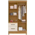 Guarda Roupa Solteiro 4 Portas Com Espelho 8523 Moval