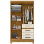 Guarda Roupa Solteiro 4 Portas Com Espelho 8704 Moval