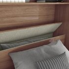 Guarda-roupa Solteiro 4 Portas Com Espelho E Cama Baú Happy E