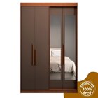 Guarda Roupa Solteiro 4 Portas Com Espelho Manila Carvalho Ve