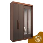 Guarda Roupa Solteiro 4 Portas Com Espelho Manila Carvalho Ve