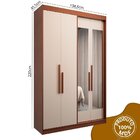 Guarda Roupa Solteiro 4 Portas Com Espelho Manila Carvalho Ve