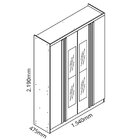 Guarda Roupa Solteiro 4 Portas Com Espelho Paolo Yescasa Natu