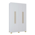 Guarda Roupa Solteiro 4 Portas Com Pés Barcelona Poquema