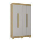 Guarda Roupa Solteiro 4 Portas Com Pés Barcelona Poquema