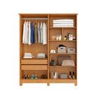 Guarda Roupa Solteiro 4 Portas Com Pés Em Mdf Nina Bianchi