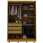 Guarda Roupa Solteiro 4 Portas Com Pés Paolo Yescasa Naturale