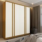 Guarda Roupa Solteiro 4 Portas Com Pés Paolo Yescasa Naturale