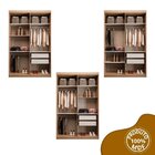 Guarda Roupa Solteiro 4 Portas E 2 Gavetas 100% Mdf Manila Ce