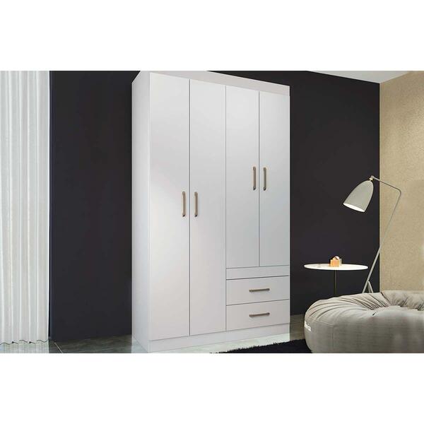 Guarda Roupa Solteiro 4 Portas E 2 Gavetas Havana Star 4.2 Br