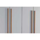 Guarda Roupa Solteiro 4 Portas E 2 Gavetas Naturale/grafite -