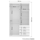 Guarda Roupa Solteiro 4 Portas E 3 Gavetas Com Espelho Plus F