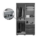 Guarda Roupa Solteiro 4 Portas E 3 Gavetas Com Pés Plus Flex