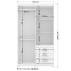 Guarda Roupa Solteiro 4 Portas E 3 Gavetas Com Pés Plus Flex