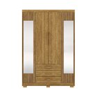 Guarda-roupa Solteiro 4 Portas E 3 Gavetas Madri Nature/brisa