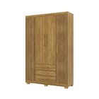 Guarda-roupa Solteiro 4 Portas E 3 Gavetas Madri Nature/brisa