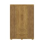 Guarda-roupa Solteiro 4 Portas E 3 Gavetas Madri Nature/brisa