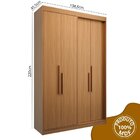 Guarda Roupa Solteiro 4 Portas Manila Cedro