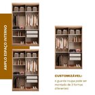 Guarda Roupa Solteiro 4 Portas Manila Cedro