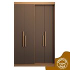 Guarda Roupa Solteiro 4 Portas Manila Cedro / Fendi